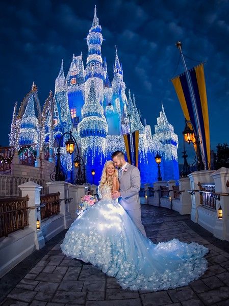 Happily Ever After Starts Here, Winter Wonderland Wedding Theme, Disney Wedding Venue, Disneyland Wedding, Disney World Wedding, Nerdy Wedding, Disney Wedding Cake, Orlando Wedding Venues, Disney Bride