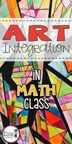 Take your geometry lesson up a notch by integrating the arts. This colorful geometry lesson is sure to engage your students and brighten up your classroom. Art In Math, Math College, Math Art Projects, Geometry Lessons, Arts Integration, Math Projects, Math Geometry, Math Workshop, Math Art