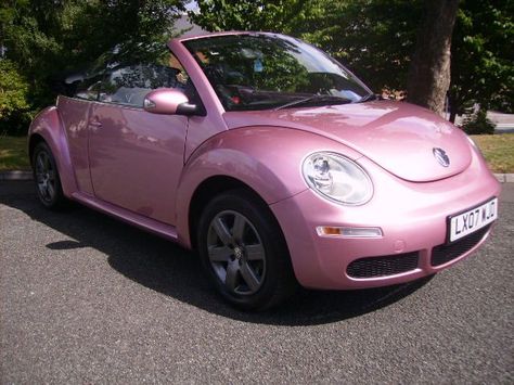 . Pink Buggy, Pink Vw Beetle, Pink Volkswagen, Pink Volkswagen Beetle, Volkswagen Beetle Convertible, Pink Convertible, Bug Car, Car Deco, Beetle Car