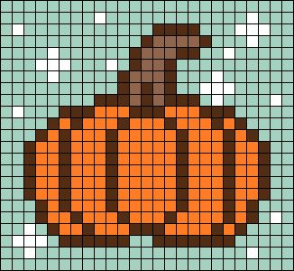 Cross Stitch Patterns Autumn, Pixel Crochet Halloween, Pumpkin Grid Pattern, Halloween Crochet Pixel Grid, Autumn Perler Beads, Easy Halloween Pixel Art, Halloween Grid Art, Autumn Alpha Patterns, Fall Grid Pattern