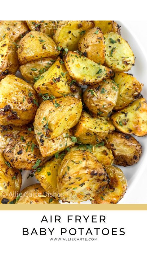 Ways To Cook Mini Potatoes, Baby Gold Potatoes Recipes Air Fryer, Diced Air Fryer Potatoes, Air Fry Mini Potatoes, Air Fryer Honey Gold Potatoes, Honey Gold Potatoes Recipes Air Fryer, Healthy Mini Potato Recipes, Airfryer Mini Potatoes, Mini Gold Potatoes Recipes Air Fryer