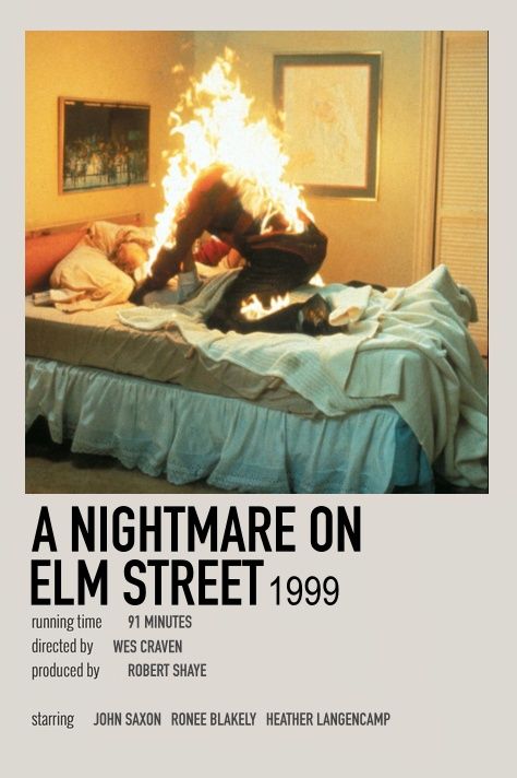 A Nightmare On Elm Street Movie Poster, Best Horror Movie Posters, Movie Prints Horror, Nightmare In Elm Street, Nightmare On Elm Street Aesthetic, Nightmare Of Elm Street, Nightmare On Elm Street Poster, Movie Polaroids, Horror Movies To Watch