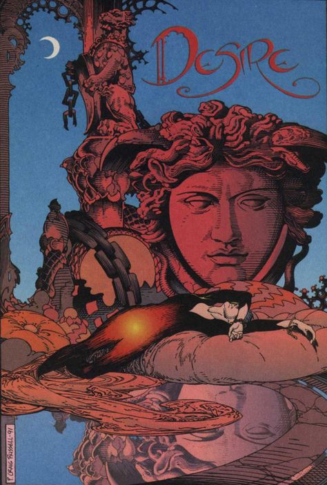 Desire Of The Endless Comic, Desire The Endless, Iconic Drawings, P Craig Russell, Dylan Dog, The Sandman, Western Comics, Bd Comics, Science Fiction Art