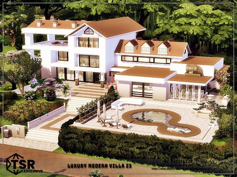 Sims 4 Lots Mansion, Sims 4 Mini Mansion, Sims 4 8 Bedroom House, Sims 4 Resort Build, Sims 4 Houses 50x50, Italian House Sims 4, Sims 4 Cc Luxury House, Sims 4 Home Builds, Mansion Sims 4 Cc