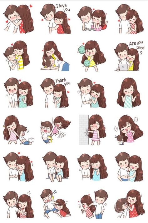 #couple #goals #characters #love #understanding #fyp Cute Couple Cartoon Stickers, Chibi Couple, Love Cartoon Couple, Cat Tent, Instagram Emoji, Telegram Stickers, Instagram Gift, Cute Love Wallpapers, Scrapbook Stickers Printable