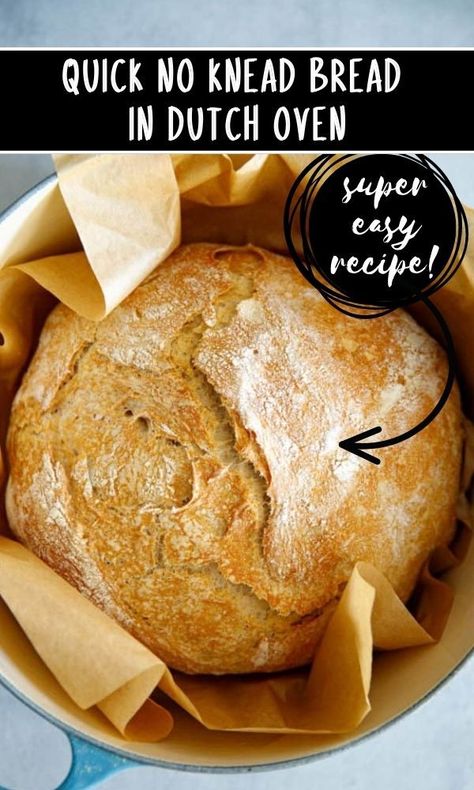 Boule Bread Recipe Dutch Ovens, No Knead Dutch Oven Bread, Dutch Oven Bread Recipe, Crusty Bread Recipe, Cob Loaf, Toaster Oven Recipes, Oven Bread, Wheat Bread Recipe, Dutch Oven Bread