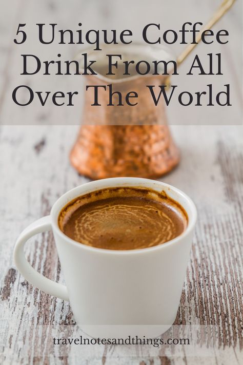 Bored of the same coffee recipe? Are you also missing travel? Why not combine both and recreate these amazing, delicious, and simple international coffee recipes at home today? Click here to learn more about these 5 International Coffee Recipes You Need To Try! Coffee Recipes At Home, Coffee Turkish, Coffee Around The World, Coffee Beverages, Mexican Coffee, Sunday Coffee, Types Of Coffee, Coffee History, International Coffee