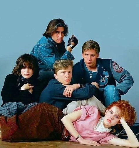 Breakfast Club Photoshoot, Breakfest Club, John Hughes Films, Breakfast Club Movie, Chasing Money, John Hughes Movies, Brat Pack, Movie Nerd, Thriller Novels