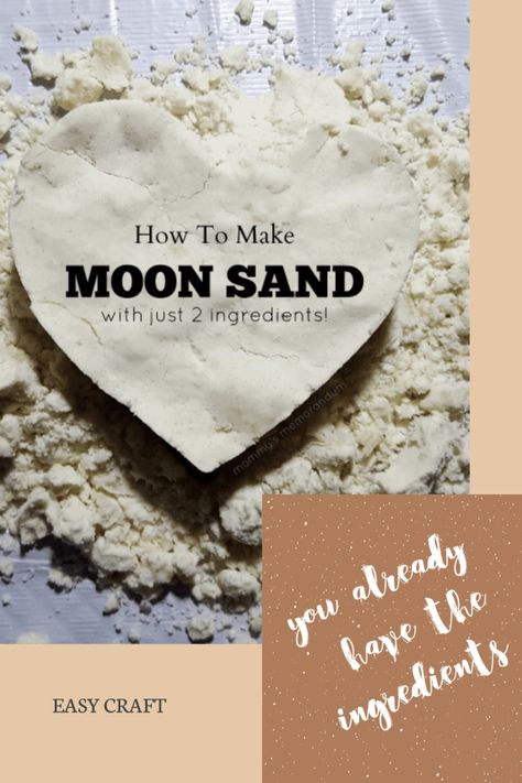 Create celestial wonders at home! Make Your Own Moon Sand with just 2 ingredients - Flour & Baby Oil. Hours of cosmic fun await! #DIY #MoonSand #moonsand #clouddough #kinesticsand #sensorysand Moon Sand Recipe, Flour Baby, Johnson Baby Oil, Make Kinetic Sand, Sand Recipe, Sands Recipe, Moon Sand, Cloud Dough, Kinetic Sand