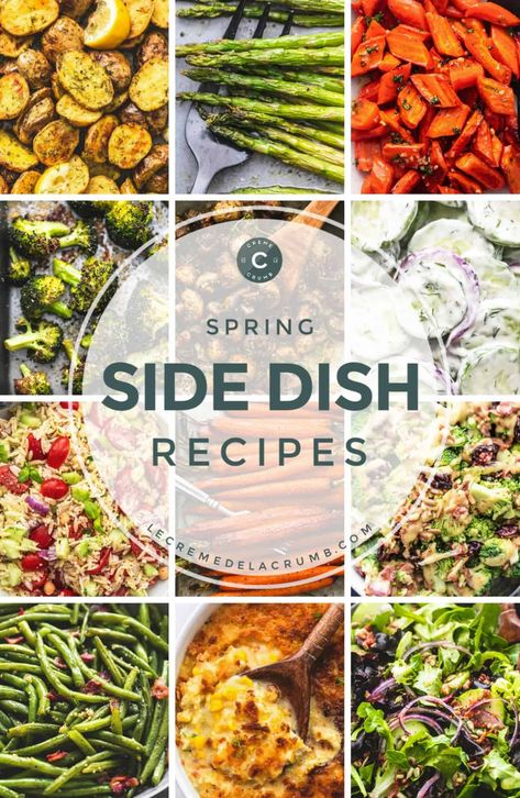 Brown Sugar Roasted Carrots, Spring Potato, Spring Side Dishes, Best Broccoli Salad Recipe, Butter Carrots, Green Beans With Bacon, Creamy Cucumber Salad, Creamy Cucumbers, Easy Holiday Recipes