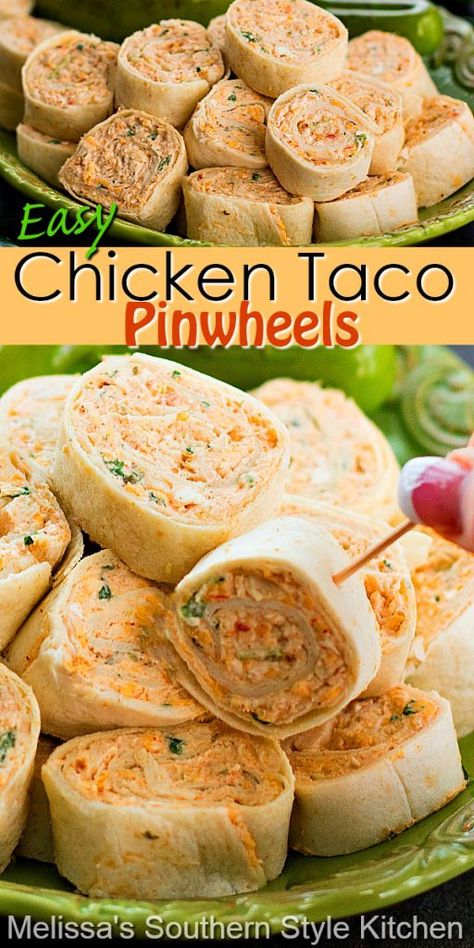 Chicken Taco Pinwheels, Buffalo Chicken Pinwheels, Easy Chicken Taco, Taco Pinwheels, Chicken Pinwheels, Tortilla Pinwheels, Chicken Tacos Easy, Pinwheel Recipes, Lake Food Ideas Summer