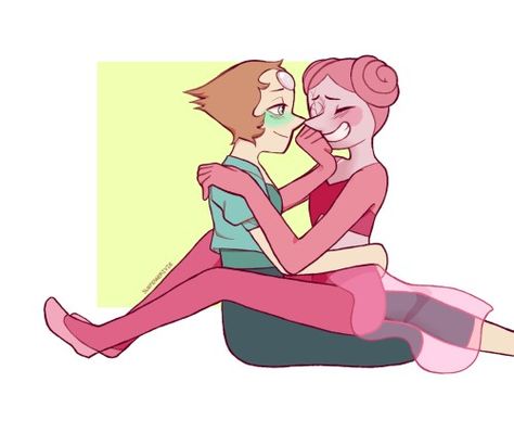 Volleyball X Pearl, Pearl X Pink Pearl, Pearl Fanart, Perla Steven Universe, Steven Universe Ships, Adventure Time Girls, Pearl Steven Universe, Pearl Steven, Space Rocks