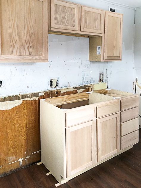 Unfinished laundry room