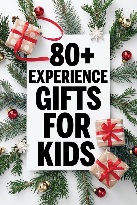 Experience Gifts For Kids, Christmas Gift Ideas For Toddlers, Experience Gift Ideas, Big Christmas Gifts, Gift Ideas For Toddlers, Christmas Coupons, Christmas Presents For Kids, Learning And Growing, Big Gift