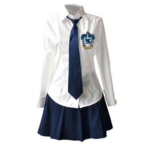 Ravenclaw Uniform Female, Hogwarts Uniform Ravenclaw, Hogwarts School Uniform, Ravenclaw Uniform, Ravenclaw Outfit, Harry Potter Hoodie, Hogwarts Uniform, Hogwarts Outfits, Hogwarts Dr