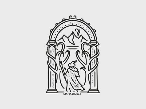 Doors of Durin by Liam Ashurst Tolkien Tattoo, Mines Of Moria, Lotr Tattoo, Lord Of The Rings Tattoo, Idee Cricut, Lotr Art, Ring Tattoos, Tattoo Life, 문신 디자인