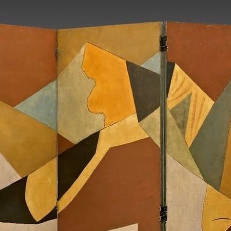 HUSBAND WIFE on Instagram: "A expressionist screen painted by French artist Georges Valmier." Art Deco Screen, Folding Screen Room Divider, Partition Screen, Screen Painting, Wooden Screen, Room Divider Screen, Room Screen, Decorative Screens, Modern Chinese