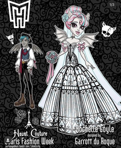 Haunt Couture, Rochelle Goyle, Arte Monster High, Monster High Pictures, Monster Prom, Moster High, Catty Noir, Custom Monster High Dolls, Monster High Art