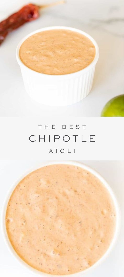 Essen, Easy Chipotle Mayo, How To Make Chipotle Mayo, Chili Aoli Recipe, Chili Aioli Recipe, Aoili Recipe Easy, Chipotle Aoli Recipe, Chipotle Mayo Recipe Easy, Wasabi Aioli Recipe