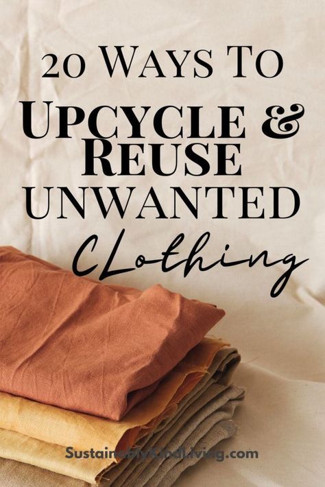 20 Greatest Methods to Reuse Previous Clothes With Useful Tutorials Check more at https://howcandothis.com/diyideas/20-greatest-methods-to-reuse-previous-clothes-with-useful-tutorials/ Old Clothes Diy, Reuse Old Clothes, Recycle Old Clothes, Diy Sy, Clothing Upcycle, Upcycle Clothes Diy, Mode Crochet, Upcycle Sewing, Repurposed Clothing