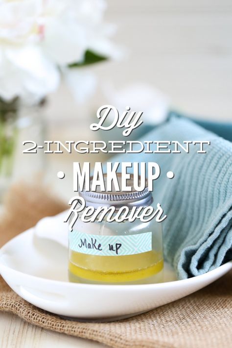 DIY 2-Ingredient Makeup Remover (Without Coconut Oil) - Live Simply Homemade Eye Makeup Remover, Diy Makeup Remover Wipes, Diy Makeup Remover, Natural Makeup Remover, Makeup Recipes, Oil Cleansing, Coconut Oil Recipes, Two Ingredient, Natural Beauty Diy