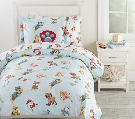 Paw Patrol Room Ideas, Nautical Bed, Barn Playhouse, Paw Patrol Bedroom, Paw Patrol Room, Little Boy Bedroom, Paw Patrol Theme, Organic Quilt