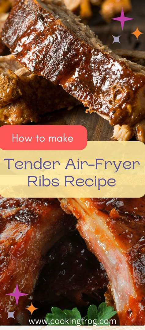 Airfry Ribs Recipe, Air Fryer Back Ribs, Babyback Ribs In Airfryer, Air Fryer Boneless Spare Ribs, Air Fryer Barbecue Ribs, Babyback Ribs Air Fryer, Ribs In The Air Fryer Oven, Air Fryer Baby Back Ribs Recipe, Pork Ribs In Air Fryer Oven