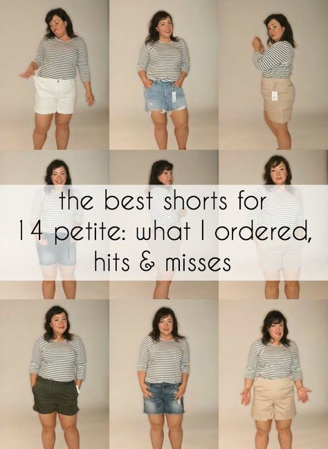 What are the best shorts for 14 petite? I review several styles of denim, twill, and cotton shorts from Nordstrom to find the perfect summer pair. Outfits For Short Women Curvy, Plus Size Shorts Outfit, Outfits For Short Women, Best Shorts, Plus Size Fashion Tips, Curvy Petite Fashion, Plus Size Summer Outfits, Shorts Outfits Women, Curvy Shorts