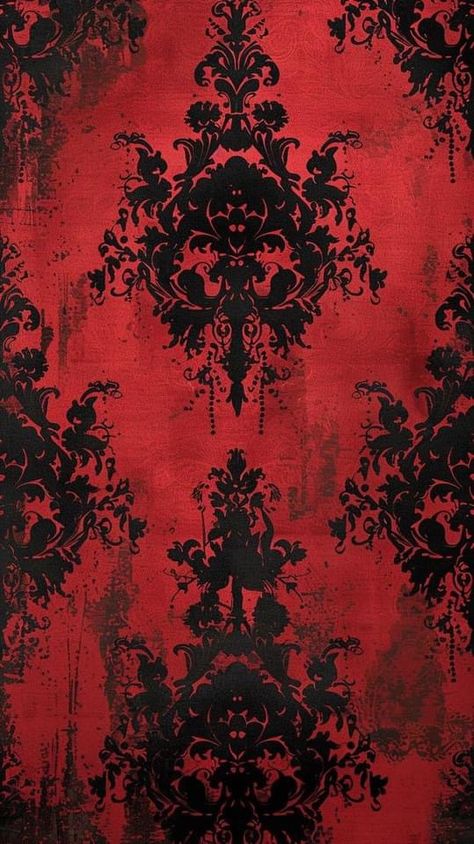 Dark Red Black Wallpaper, Dark Elegant Wallpaper, Red Victorian Aesthetic, Red Vampire Aesthetic, Red Halloween Wallpaper, Sigma Wallpapers, Vampire Background, Vampire Pattern, Gothic Graphic Design