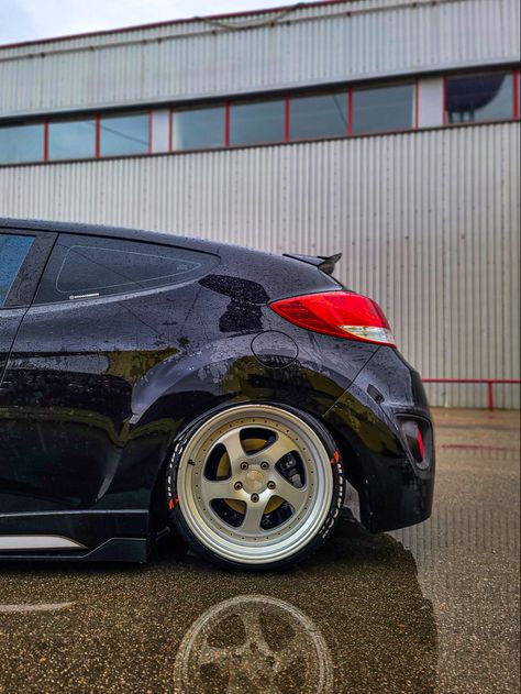 Hyundai Veloster Turbo, Veloster Turbo, Car Things, Hyundai Veloster, Car Projects, Air Suspension, I Got It, Custom Cars, Got It