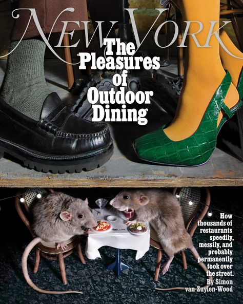 How the dining shed changed the city. -- New York Media Press Room New York Shopping, New York October, Mazzy Star, Dorm Posters, Best Horrors, Nyc Restaurants, Publication Design, Digital Magazine, New Yorker