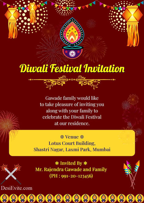 This is an online editable template that you will be able to edit right from your internet browser. To Create an invitation video/card please fill out the information below and click on [Update & Preview eCard] button.
Delivery time?Instant Online Download. You can see/download preview ecard before payment.#diwali are #diwali #happydiwali #festival #india #diwalidecorations #diwaligifts #love #instagram #diwalivibes #diwalidecor#diwali2024 Diwali Party Invite, Diwali Invitation, Dresses Dinner, Diwali Party, Invitation Video, Party Inspo, Diwali Festival, Diwali Gifts, Invite Template