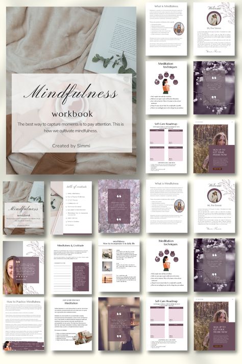 🔥 Completely customizable workbook to help your clients keep a positive mindset everyday, be more self-aware and boost their self-esteem to pursue big dream. These are not basic worksheets & e-book, these are in depth activities with text explanation on it! 🔥 Boost your service profits with these pretty, affordable contents, knowledgeable workbook layout & lead magnet templates exclusive for coach course creators, coaches, & online entrepreneurs! Workbook Layout, Workbook Design, Workbook Template, Coaching Tools, Lead Magnet, Meditation Techniques, Book Layout, Online Entrepreneur, Positive Mindset