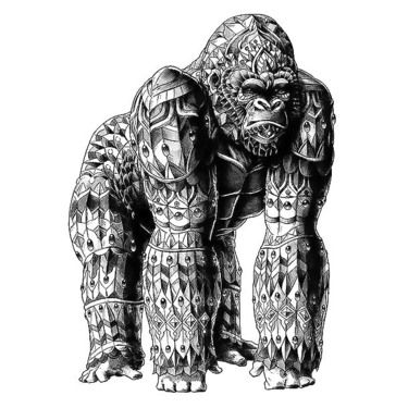 Silverback Gorilla Tattoo Design Silverback Gorilla Tattoo, Gorilla Art, Warts On Hands, Warts On Face, Totem Tattoo, Gorilla Tattoo, Silverback Gorilla, Brown Spots On Skin, Get Rid Of Warts