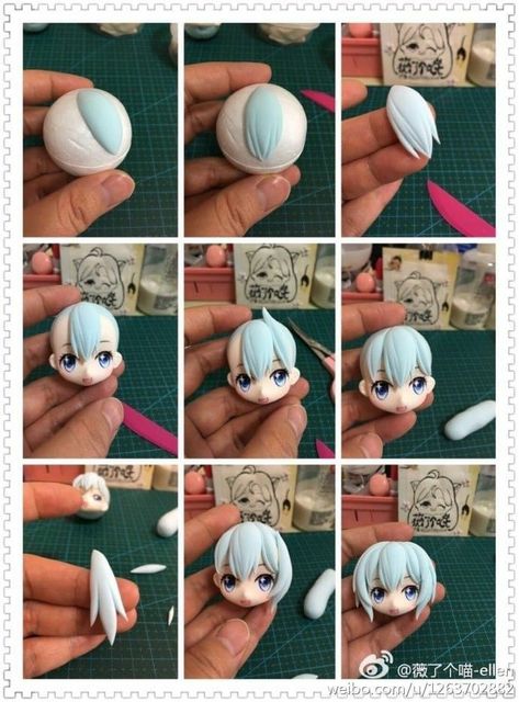 Art Inspiration Ideas, Anime Doll, Polymer Clay Figures, Tanah Liat, Polymer Clay Diy, Fondant Figures, Polymer Clay Dolls, Cute Polymer Clay, Clay Art Projects