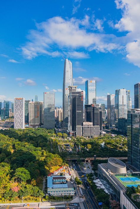 CBD view, Futian Shenzhen China, Shenzhen, Shenzhen City, Infrastructure Development, West Bengal, The City