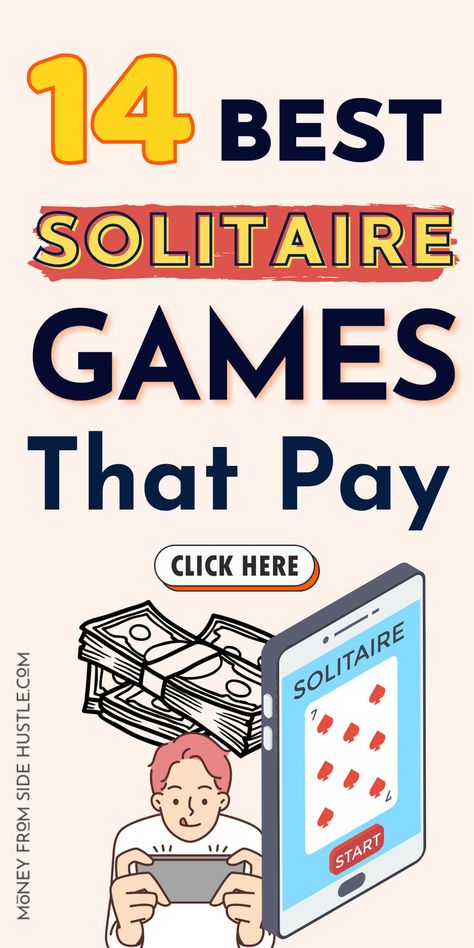 solitaire games for money Games For Money, Make Side Money, Apps That Pay You, Uno Card Game, Solitaire Games, Easy Cash, Paypal Money, Earn Money Online Fast, Play Game Online