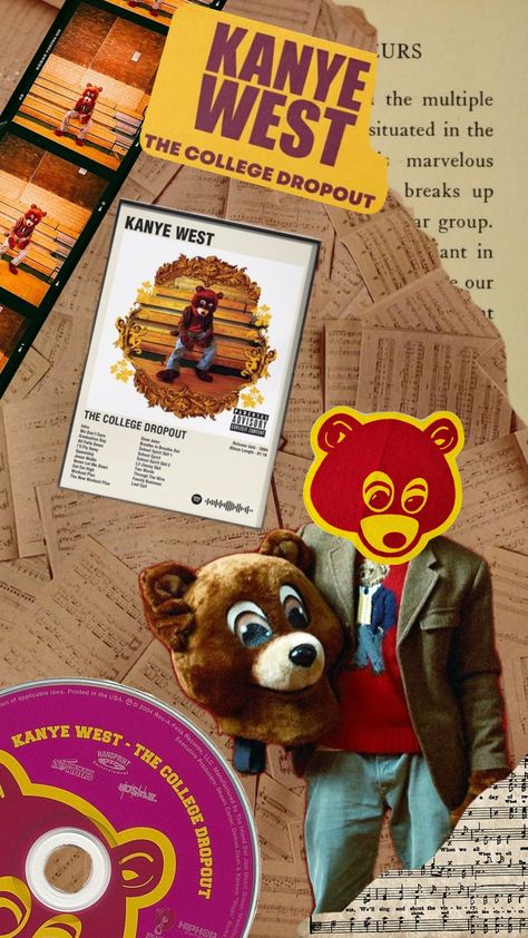 the college Dropout #kanyewest College Dropout, Graduation Day, Graduate School, Kanye West, Album Covers, Pins, Quick Saves