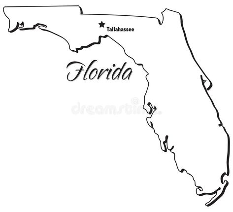 State of Florida Outline. An illustration of the state of Florida , #SPONSORED, #Florida, #State, #Outline, #state, #illustration #ad Florida Outline Tattoo, Bailey Tattoo, Florida Illustration, Florida Outline, Tatoo Rose, Florida Tattoo, Florida Tattoos, Summer Tattoo, Free State