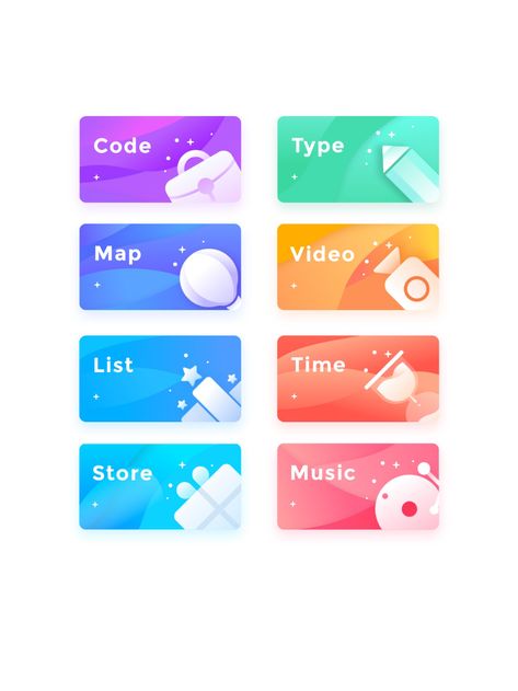 Gradient Icons, Application Ui Design, Ui Ux 디자인, Card Ui, App Interface Design, Game Ui Design, Mobile Ui Design, 카드 디자인, App Design Inspiration