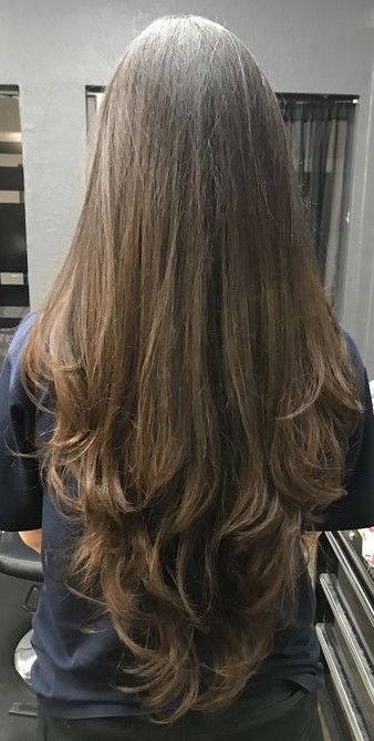 Layers For Long Hair, V Cut Hair, V Shape Hair, Hair Growth Challenge, Haircuts For Long Hair With Layers, Hair Color Underneath, Extension Hair, Hairstyles For Layered Hair, Hair Aesthetic