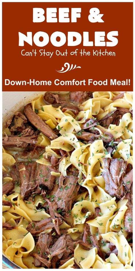 Beef And Noodles Crockpot, Beef Tips And Noodles, Egg Noodle Recipes, Leftover Beef, Roast Beef Recipes, Pot Roast Recipes, Beef And Noodles, Ninja Foodi, Slow Cooker Beef