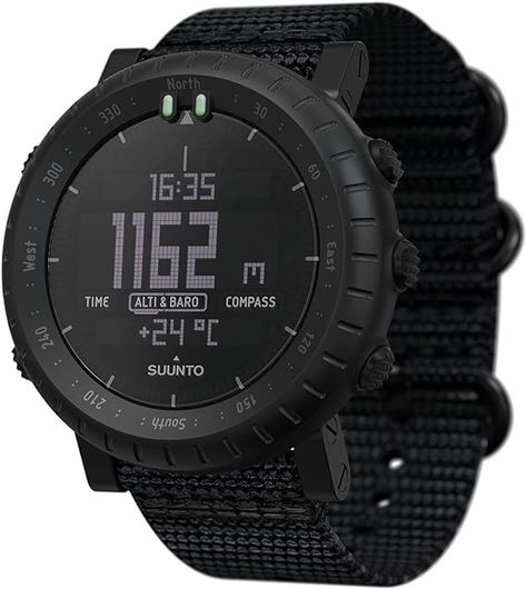 Suunto Alpha Outdoor Watch with GPS navigation and weather updates, designed for outdoor enthusiasts. Suunto Core, Suunto Watch, Adventure Watches, Tactical Watch, Alpha Pack, Outdoor Watch, Altimeter, Weather Information, Barometer