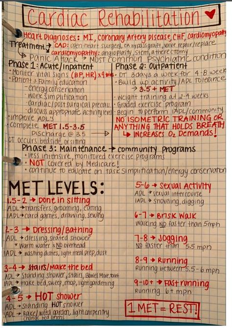 Cardiac Rehab Week Ideas, Physical Therapy Student Study, Cardiac Rehab Exercises, Cardiac Rehab, Cardio Assessment Nursing, Cardiopulmonary Anatomy And Physiology, Cardiopulmonary Physical Therapy, Cardiac Catherization Nursing, Rehab Nursing