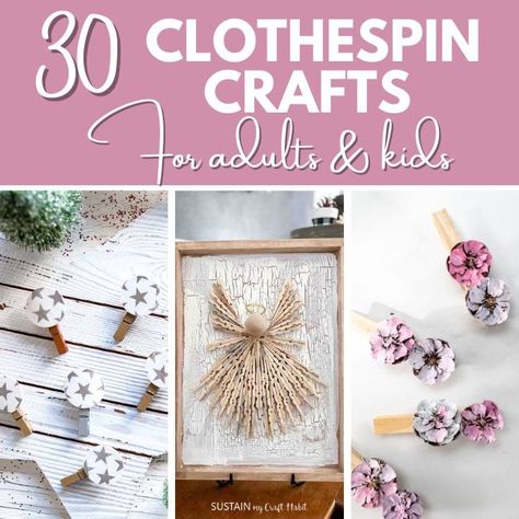 30+ Creative Crafts with Clothespins Mini Clothespin Crafts Diy, Vintage Clothespin Diy Crafts, Crafts With Clothes Pins, Clothes Pins Ideas, Mini Clothespin Crafts, Clothes Pin Crafts For Adults, Crafts With Clothespins, Clothespin Crafts For Adults, Clothespins Crafts