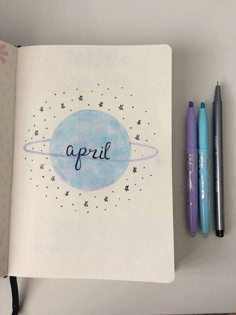 Seni Mural, Bullet Journal Titles, April Bullet Journal, Bullet Journal Month, Kalender Design, Bullet Journal 2019, Bullet Journal Banner, Bullet Journal Mood, Bullet Journal Aesthetic