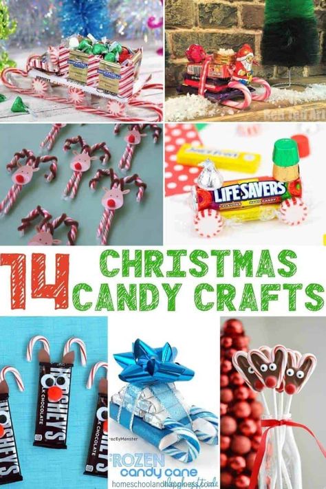 Christmas Candy Crafts Ideas That Kids Will Love Candy Sleigh, Candy Craft Ideas, Christmas Candy Crafts, Candy Train, Christmas Party Snacks, Christmas Party Treats, Christmas Candy Easy, Diy Christmas Candy, Candy Cane Sleigh