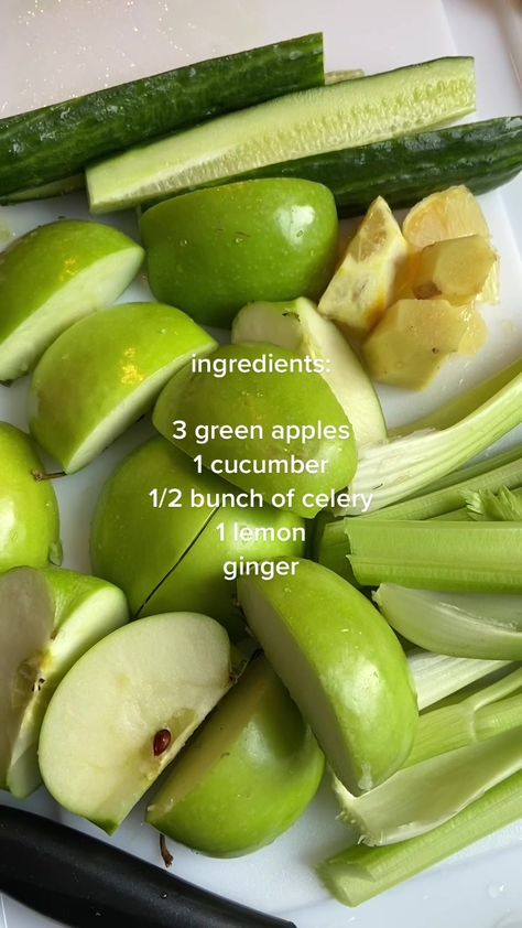 my green juice recipe 💌 #fyp #thatgirlaesthetic #greenjuice #greenjuicerecipe The Green Juice, Debloat Green Juice, Simple Green Juice Recipes, Simple Green Juice, Green Juice Benefits Health, Green Juice For Acne, Diy Green Juice Recipes, Green Drinks Healthy, Mean Green Juice Recipe