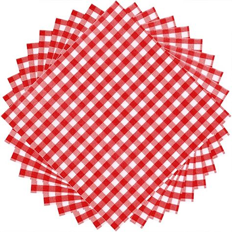 Bbq Christmas, Dinner Picnic, Country Themed Parties, Checkered Paper, Picnic Table Covers, Gingham Napkins, Plaid Napkins, Checker Design, Christmas Birthday Party