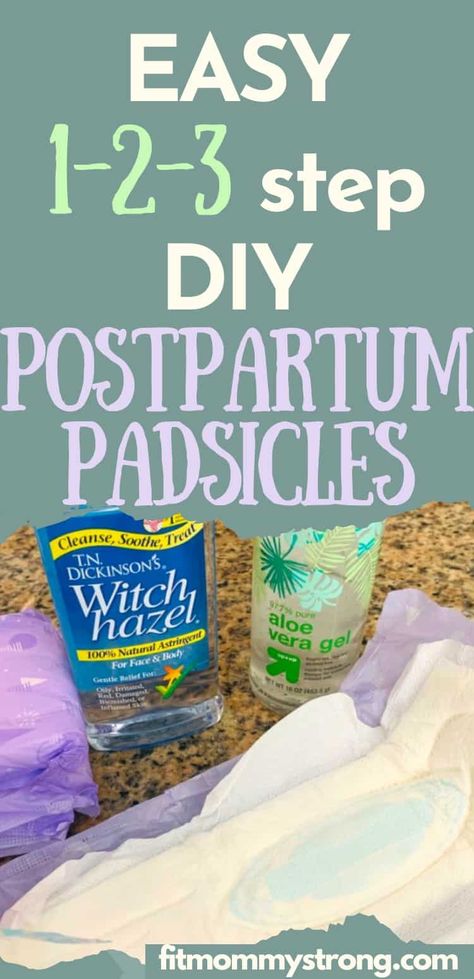 Enjoy the cooling relief after birth with these 3-step DIY postpartum padsicles! #padsicles #birth #recovery Ice Pads For After Birth, Diy Postpartum Ice Packs, Pad Popsicles After Birth, After Birth Padsicles, Cooling Pads After Birth, Frozen Pads After Birth, After Birth Pads, Postpartum Cooling Pads, Ice Pads After Delivery